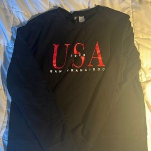 Black long sleeved tee - never worn